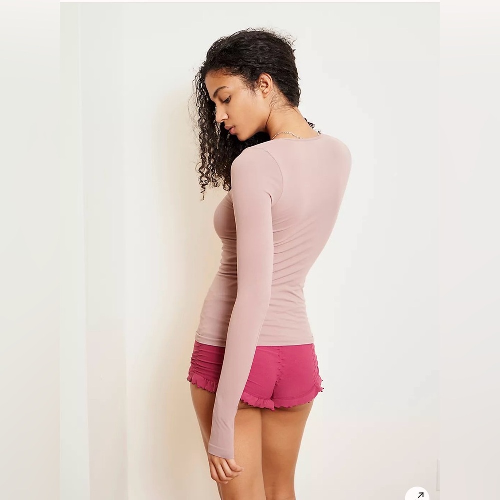 Intimately Free People Seamless Solid Deep V Long… - image 2